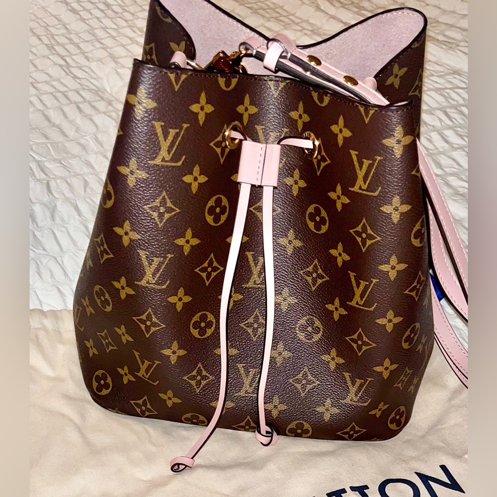 Louis Vuitton Pink and Brown Monogram Shoulder Bag